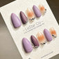 Reusable Violet Purple Passion| Premium Press on Nails Gel Hand Painted Pressons Gel Nail Artist Handmade nails ML711