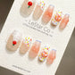 Reusable Cupcake Sundae Delight | Premium Press on Nails Gel Manicure Handprint Pressons Handmade | Lestarco faux nails YR690