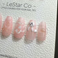 Reusable Jelly Bunny | Premium Press on Nails Gel Manicure Handprint Pressons Handmade | Lestarco faux nails YR696