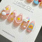 Reusable 3D Candy Bunny Cloud Dreams | Premium Press on Nails Gel Manicure | Fake Nails | Handmade | Artificial nails YR767