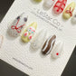 Reusable 3D Cute Bunny Ribbon | Premium Press on Nails Gel Manicure | Fake Nails | Handmade | Artificial nails YR768