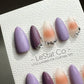 Reusable Violet Purple Passion| Premium Press on Nails Gel Hand Painted Pressons Gel Nail Artist Handmade nails ML711