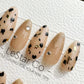 Reusable Bold Leopard Luxe | Premium Press on Nails Gel | Fake Nails | Handprint Gel Nail Faux nails TMR785