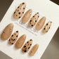 Reusable Bold Leopard Luxe | Premium Press on Nails Gel | Fake Nails | Handprint Gel Nail Faux nails TMR785