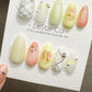 Reusable Petal Confetti | Premium Press on Nails Gel | Fake Nails | Cute Fun Colorful Gel Nail Artist ML836