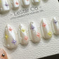 Reusable Stardust Serenade| Premium Press on Nails Gel | Fake Nails | Cute Fun Colorful Gel Nail Artist ML839