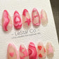 Reusable Valentine's Whimsy| Premium Press on Nails Gel | Fake Nails | Cute Fun Colorful Gel Nail Artist ML842