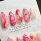 Reusable Valentine's Whimsy| Premium Press on Nails Gel | Fake Nails | Cute Fun Colorful Gel Nail Artist ML842