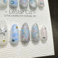 Reusable Stardust Soiree| Premium Press on Nails Gel | Fake Nails | Cute Fun Colorful Gel Nail Artist QN852