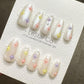 Reusable Stardust Serenade| Premium Press on Nails Gel | Fake Nails | Cute Fun Colorful Gel Nail Artist ML839