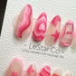 Reusable Valentine's Whimsy| Premium Press on Nails Gel | Fake Nails | Cute Fun Colorful Gel Nail Artist ML842