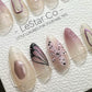 Reusable Lavender Wingspan| Premium Press on Nails Gel | Fake Nails | Cute Fun Colorful Gel Nail Artist QN854