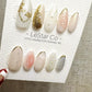 Reusable Pearl Whisper | Premium Press on Nails Gel Hand Painted Pressons Customizable Gel Nail Artist faux nails BB873