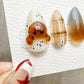 Reusable Bear Hug | Premium Press on Nails Gel Hand Painted Pressons Customizable Gel Nail Artist faux nails BB874