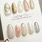 Reusable Pearl Whisper | Premium Press on Nails Gel Hand Painted Pressons Customizable Gel Nail Artist faux nails BB873