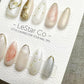 Reusable Pearl Whisper | Premium Press on Nails Gel Hand Painted Pressons Customizable Gel Nail Artist faux nails BB873