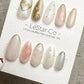 Reusable Pearl Whisper | Premium Press on Nails Gel Hand Painted Pressons Customizable Gel Nail Artist faux nails BB873