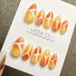 Reusable Sunset Swirl | Premium Press on Nails Gel Hand Painted Pressons Customizable Gel Nail False faux Nails ML902