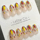Reusable Diamond Jubilee Cat Eye | Premium Handmade Press on Nails Gel Hand Painted Pressons Customizable Gel Nail Artist faux nails ML922