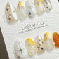 Reusable Nebula Glow| Premium Press on Nails Gel | Fake Nails | Cute Fun Colorful Gel Nail Artist faux nails ML929