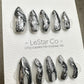 Reusable Liquid Metal Waves | Premium Press on Nails Gel Hand Painted Pressons Customizable Gel Nail Artist faux nails ML928