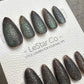 Reusable Mystic Forest Cat Eye Effect | Premium Press on Nails Gel Hand Painted Pressons Customizable Gel Nail Artist fake nails WM943