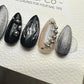 Reusable Midnight Meteor| Premium Press on Nails Gel | Fake Nails | Cute Fun Colorful Gel Nail faux nails ML920