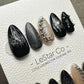 Reusable Midnight Meteor| Premium Press on Nails Gel | Fake Nails | Cute Fun Colorful Gel Nail faux nails ML920