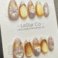 Reusable Sweet Sprinkle Dream| Premium Press on Nails Gel | Fake Nails | Cute Fun Colorful Gel Nail faux nails ML924