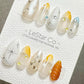 Reusable Nebula Glow| Premium Press on Nails Gel | Fake Nails | Cute Fun Colorful Gel Nail Artist faux nails ML929
