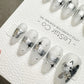 Reusable Moonlit Paws | Premium Press on Nails Gel Hand Painted Pressons Customizable Gel Nail Artist faux nails ML927