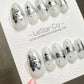 Reusable Moonlit Paws | Premium Press on Nails Gel Hand Painted Pressons Customizable Gel Nail Artist faux nails ML927