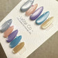 Reusable Starlit Gem Cat Eye Effect | Premium Press on Nails Gel Hand Painted Pressons Customizable Gel Nail Artist fake nails WM938