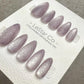 Reusable Mystic Bubble veil Cat Eye Effect | Premium Press on Nails Gel Hand Painted Pressons Customizable Gel Nail Artist fake nails WM950