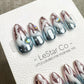 Reusable Cosmic Drip| Premium Press on Nails Gel | Fake Nails | Cute Fun Colorful Gel Nail Artist faux nails QN958