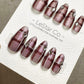 Reusable Gilded Berry Spark | Premium Press on Nails Gel | Fake Nails | Cute Fun Colorful Gel Nail Artist faux nails QN966