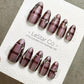 Reusable Gilded Berry Spark | Premium Press on Nails Gel | Fake Nails | Cute Fun Colorful Gel Nail Artist faux nails QN966