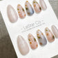 Reusable Blossom Mist | Premium Handmade Press on Nails Gel Hand Painted Pressons Customizable Gel Nail Artist faux nails QN973