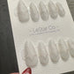 Reusable Crystal Star Sparkle | Premium Press on Nails Gel | Fake Nails | Cute Fun Colorful Gel Nail faux nails WM983