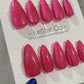 Reusable Shimmering Fuchsia Cat Eye Effect | Nails Premium Press on Nails Gel Manicure Handprint Pressons Handmade | Lestarco nails WM987