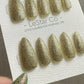 Reusable Gold Glam | Nails Premium Press on Nails Gel Manicure Handprint Pressons Handmade | Lestarco nails WM993