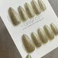 Reusable Gold Glam | Nails Premium Press on Nails Gel Manicure Handprint Pressons Handmade | Lestarco nails WM993