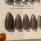 Reusable Frosted Azure Purple Cat Eye Effect | Nails Premium Press on Nails Gel Manicure Handprint Pressons Handmade | Lestarco nails WM992