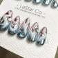 Reusable Cosmic Drip| Premium Press on Nails Gel | Fake Nails | Cute Fun Colorful Gel Nail Artist faux nails QN958