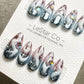Reusable Cosmic Drip| Premium Press on Nails Gel | Fake Nails | Cute Fun Colorful Gel Nail Artist faux nails QN958