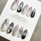 Reusable Frosted Sakura Glow| Premium Press on Nails Gel | Fake Nails | Cute Fun Colorful Gel Nail Artist faux nails QN960