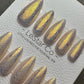 Reusable Sunset Mirage Bubble Effect | Premium Press on Nails Gel Hand Painted Pressons Customizable Gel Nail fake nails WM978