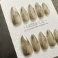 Reusable Gilded Mist Charm | Premium Press on Nails Gel | Fake Nails | Cute Fun Colorful Gel Nail faux nails WM982