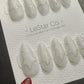 Reusable Crystal Star Sparkle | Premium Press on Nails Gel | Fake Nails | Cute Fun Colorful Gel Nail faux nails WM983