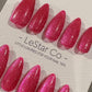 Reusable Shimmering Fuchsia Cat Eye Effect | Nails Premium Press on Nails Gel Manicure Handprint Pressons Handmade | Lestarco nails WM987